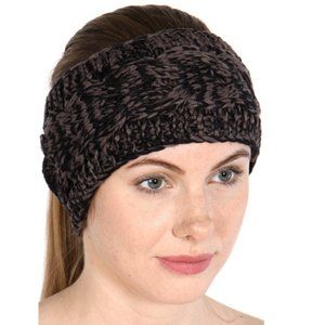 Multicolor Cable Knit Headband